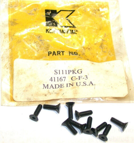Package of 10 New Kennametal Insert Shim Screws S111PKG