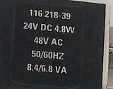 ARO 116 218-39  Solenoid Valve Coil  24 VDC 4.8 Watt  48 VAC 50/60 Hz 8.4/6.8 VA