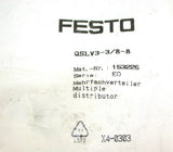 Festo QSLV3-G3/8-8 Multiple distributor valves 153226 New - 2 available