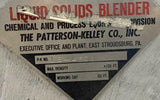 Patterson Kelley LB-4605 V Blender 8 QT Twin Shell 23.5 RPM w/ Spare Shells