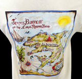 Gildan Men's Jimmy Buffet Songs From St. Somewhere Tour 2013 Tan Shirt Large