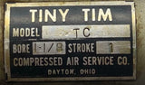 Compressed Air Service Co. Tiny Tim TC Pneumatic Cylinder 1-1/8" Bore 1" Stroke