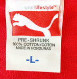 Puma Men's Long Distance Relationship Boilermaker Red Short Sleeve Shirt Large