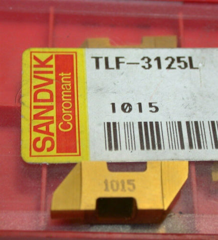 Lot of 4 New Sandvik Top Lok Grooving Carbide Inserts TLF-3125L 1015