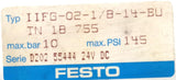 Festo IIFG-02-1/8-14-BU 8-Port Solenoid Valve Manifold Assembly 24VDC 145 PSI