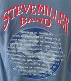 Anvil Men's Steve Miller Band Graphic Blue Short Sleeve Shirt Size Medium