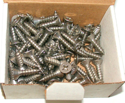 NEW BOX OF 100 GENERIC 14-10X1  1416APF188 STAINLESS STEEL SELF TAPPING SCREWS