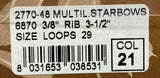Brizzolari Premium 3-1/2" Burgundy Star Gift Bow 3/8" Ribbon 29 Loop 48 Count