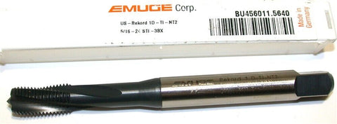 Emuge 5/16-24 STI UNF-3BX 3 Flute Rekord 1D-TI Spiral Flute Tap BU456011.5640