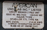 American NA220 2 Pole Circuit Breaker 20A 120/240VAC 1 PH Plug-In Mount