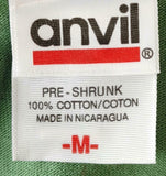 Anvil Men's Jimmy Buffett Welcome To Finland Tour 2011-12 Green Shirt Size M