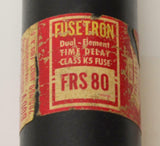 BUSSMAN FUSETRON  FRS 80  DUAL ELEMENT  TIME DELAY 80 AMP 600 VAC