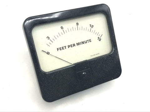 Simpson Panel Meter 0-15 Feet Per Minute FPM