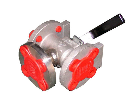 NEW TBV STAINLESS 1" 3-WAY CRYOGENIC BALL VALVE CF3M