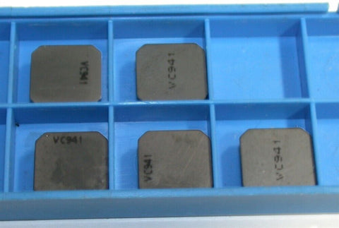 Lot of 5 New Valenite Carbide Square Milling Inserts SEHN 43AFT003X20N VC 941