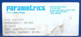Parametrics 680349 Frequency Meter 0-100% Maximum Speed