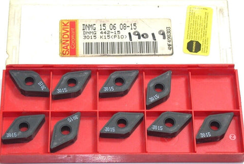 Lot of 9 New Sandvik T-Max P Turning Carbide Inserts DNMG 15 06 08-15 3015