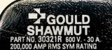 Gould Shawmut 30321R 1 Pole Fuseblock 600V Pressure Plate Termination