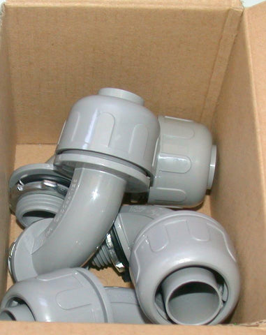 BOX OF 4 NEW KWIKFLEXT  LTB10/90   NONMETALLIC LIQUID TIGHT CONDUIT ELBOWS