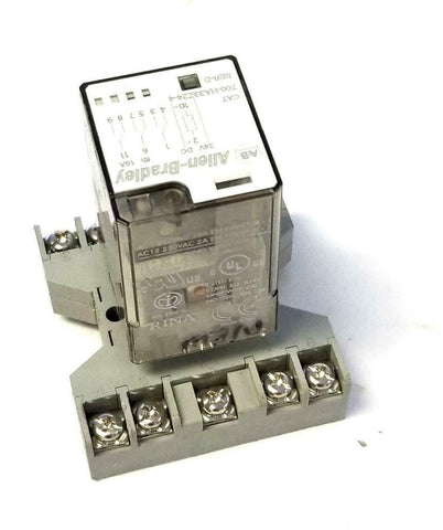 Allen-Bradley 700-HA33Z24-4 11 Pin Control Relay W/ P&B 27E892 Base