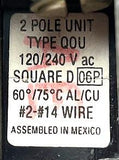 Square D QOU240 2-Pole Circuit Breaker 40A 120/240VAC 1 Phase Bolt-On