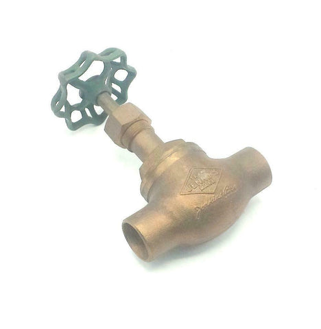 New Jenkins 1200  Bronze Globe Valve 1-1/4" Sweat Solder 150 WSP 300 OWG