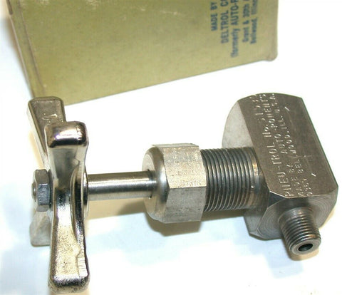 Deltrol Pneu-Trol 1/8" 10000 PSI SS Globe Needle Valve S153SS1 S-153-SS1 New