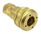 Parker 30 Series B37E 3/8" NPT Brass Quick Connect Pneumatic Air Coupler Fitting