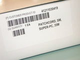 UP TO 12 NEW FIBER OPTIC PATCH CORDS 35 METERS SMF-28 SUPER-PC SM
