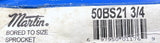 Martin 50BS21 3/4 Sprocket 50 Chain 3/4" Bore 21 Teeth