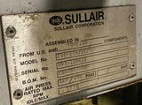 Sullair ES8-20H/AC/SUL 20 HP Encapsulated Rotary Screw Air Compressor 135 PSI