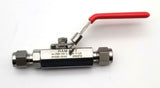 Ham-Let H-700-SS-L-1/4-T-LD Ball Valve Stainless Steel 1/4" 2000 PSI