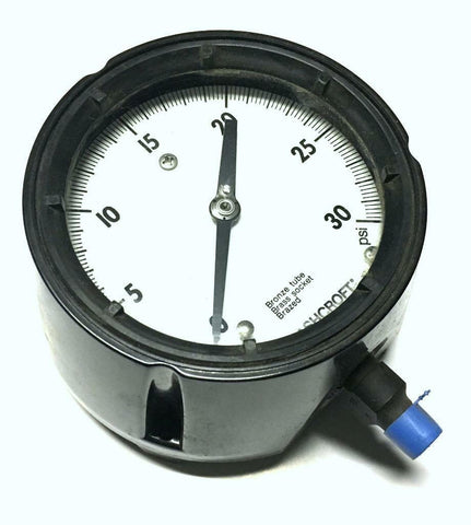 ASHCROFT DURAGAUGE PRESSURE GAUGE 0-30 PSI