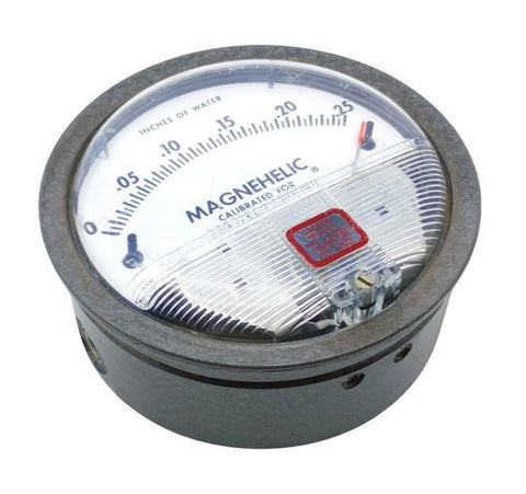 Dwyer Magnehelic 2000-00 Differential Pressure Gauge 0-0.25" H20 1/8" NPT 15PSI