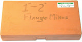 Mitutoyo 1-2" Disc Flange Micrometer 123-126 W/ Case - Calibrated