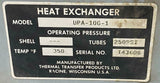 Thermal Transfer Products UPA-100-1 Heat Exchanger 350°F 250 PSI