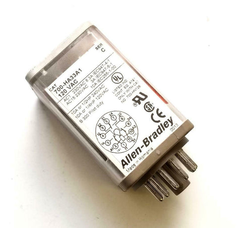 Allen-Bradley 700-HA33A1 Control Relay Ser. C 120 VAC 11 Pin