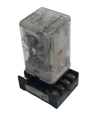 Allen-Bradley 700-HA32Z24-4 Ser. A Relay 24VDC 10A W/ 7000-HN125 Relay Socket
