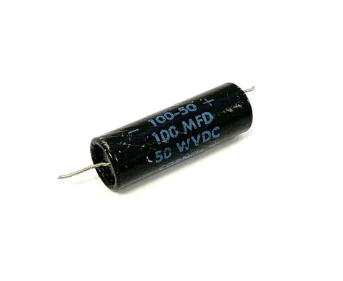Cornell Dubilier BR 100-50 Capacitor 100 MFD 50 WVDC (2 Available)