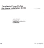 Cutler-Hammer 01-00320-01 PanelMate Power Series Installation Guide