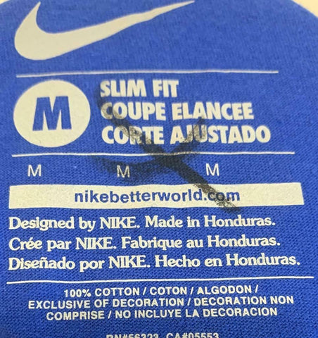 Nike Women's Anyone, Anywhere, Anytime Blue Short Sleeve Slim Fit Sh – Surplus  Select