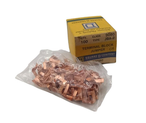 Box of (100) Square D 9080 JBA-2 Terminal Block Jumper