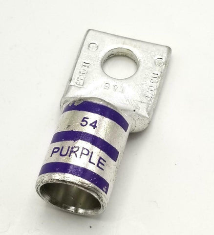 Ilsco #54 Purple Compression Lug 4/0 One Hole (4 Available)