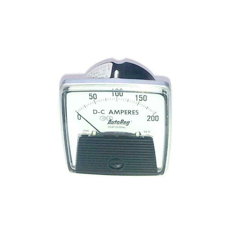 New C & D  50-152121ECRL2BCF  Autoreg DC Amperes Panel Meter 0-200 Amps