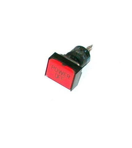 IDEC  AB6-M  Red Power Off Momentary Pushbutton 1 N.O.  1 N.C. Contacts