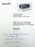 Philips PM3226 15Mhz Dual-Trace Oscilloscope Instruction Manual