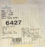 New Emerson U.S. Motors  D13B2N4Z9  S55PZM-7840  Split Phase AC Motor 1/3 HP