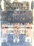 Potter & Brumfield KUL-4043 Relay KUL14A15S/120 Coil 120C 60Hz (Lot of 2)