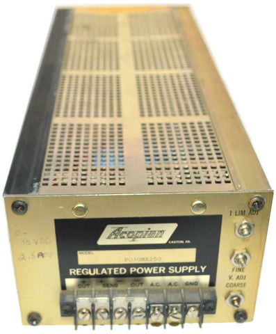 ACOPIAN P030MX250 REGULATED POWER SUPPLY  30 VDC 2.5 AMPS
