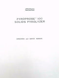 Chemical Data Systems 100 Series Solids Pyrolyzer Instruction Manual